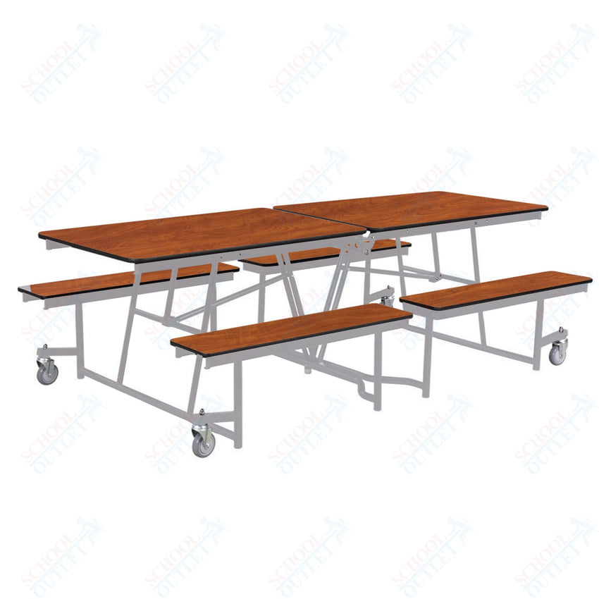 NPS Rectangle Mobile Cafeteria Table - 30" W x 8' L x 32" - Seats 8-12 (NPS-MTFB8-XX-32) - SchoolOutlet