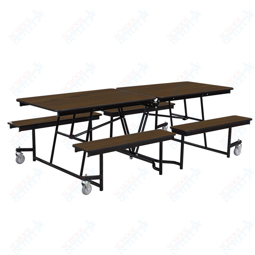 NPS Rectangle Mobile Cafeteria Table - 30" W x 8' L x 27" - Seats 8-12 (NPS-MTFB8-XX-27) - SchoolOutlet