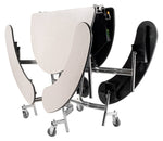 NPS Round Mobile Bench Unit Folding Cafeteria Table 60