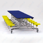 NPS Rectangle Mobile Folding Stool Unit with High Pressure Laminate Top 30
