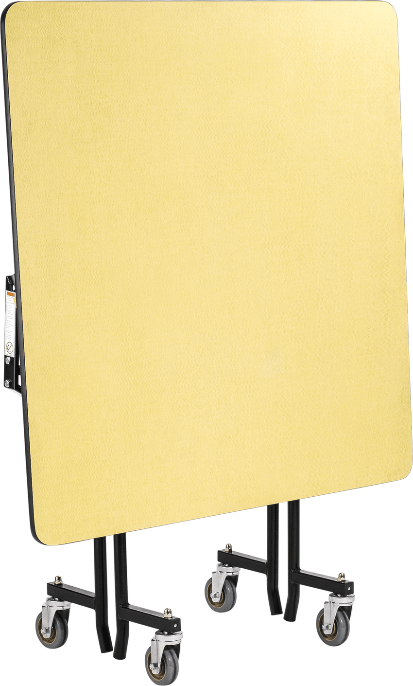 NPS EasyFold Mobile Cafeteria Square Folding Table - 48"W x 48"L x 29"H (NPS-MTSSF-48Q-XXX) - SchoolOutlet