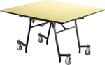 NPS EasyFold Mobile Cafeteria Square Folding Table - 48