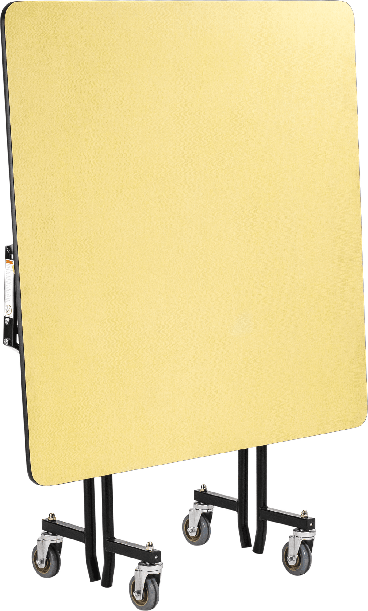 NPS EasyFold Mobile Cafeteria Square Folding Table - 48"W x 48"L x 25"H (NPS-MTSSF-48Q-XXX25) - SchoolOutlet