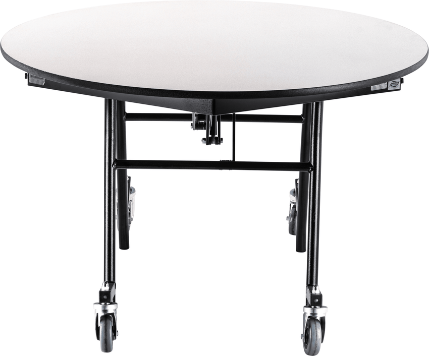 NPS EasyFold Mobile Cafeteria Round Folding Table - 48"W x 48"L x 29"H (NPS-MTSSF-48R-XXX) - SchoolOutlet
