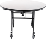 NPS EasyFold Mobile Cafeteria Round Folding Table - 48