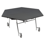 NPS EasyFold Mobile Cafeteria Hexagon Folding Table - 60