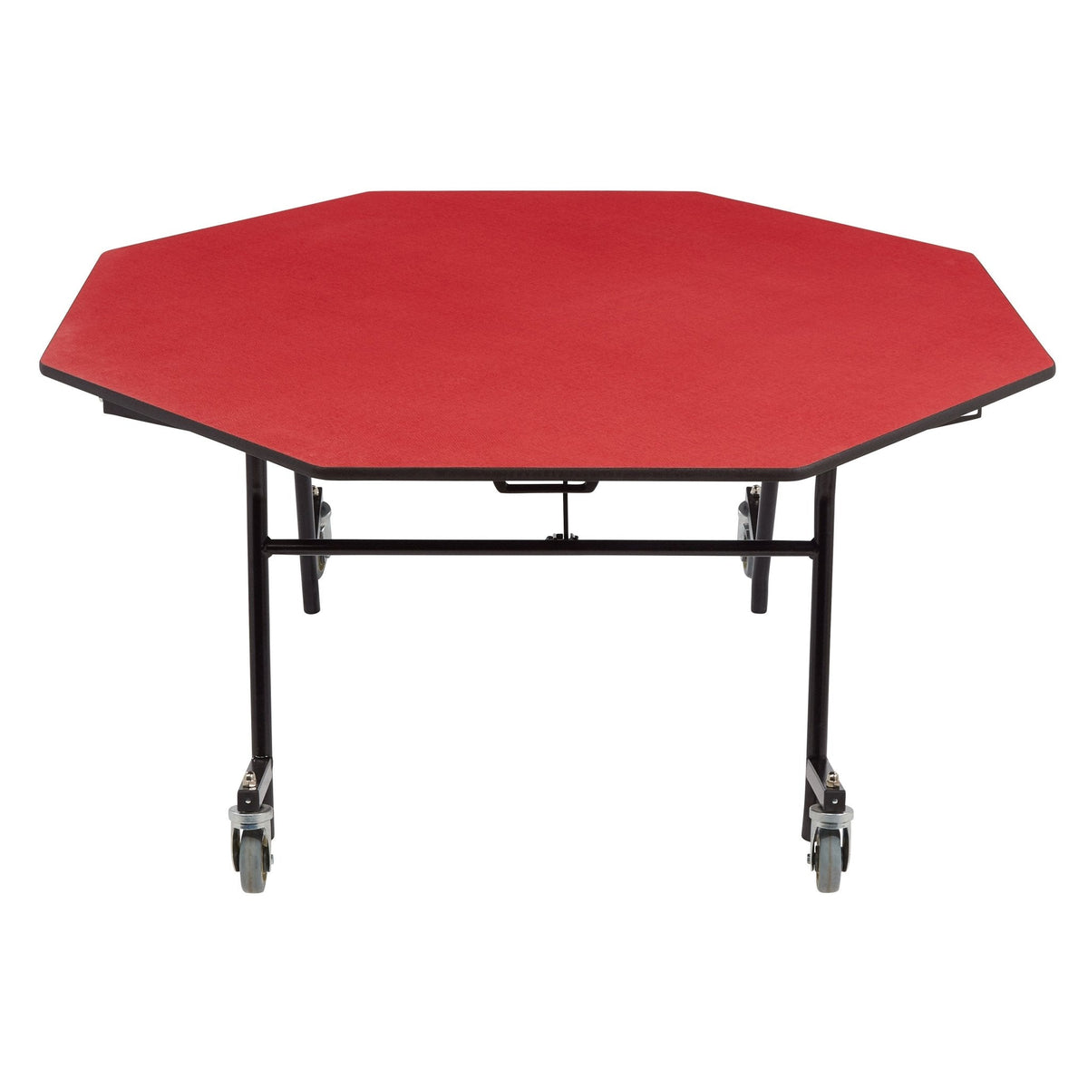 NPS EasyFold Mobile Cafeteria Octagon Folding Table - 60"W x 60"L x 42"H (NPS-MTSSF-60O-XXX42)