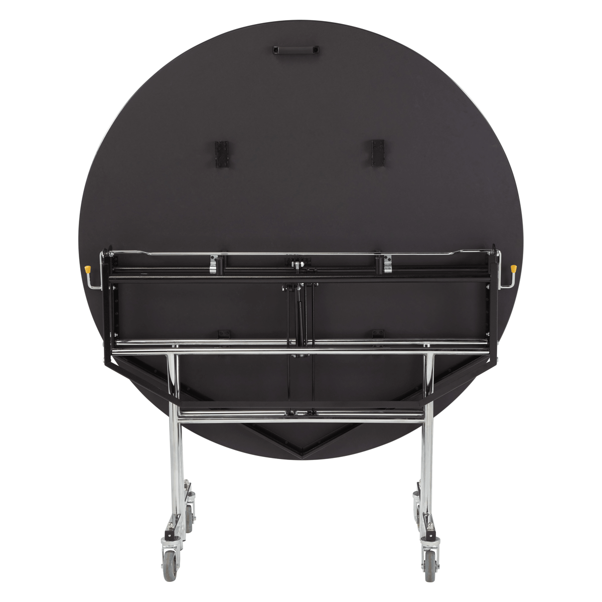 NPS EasyFold Mobile Cafeteria Round Folding Table - 60"W x 60"L x 25"H (NPS-MTSSF-60R-XXX25) - SchoolOutlet