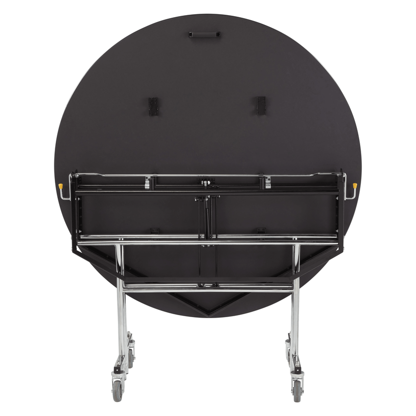 NPS EasyFold Mobile Cafeteria Round Folding Table - 60"W x 60"L x 25"H (NPS-MTSSF-60R-XXX25) - SchoolOutlet