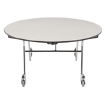 NPS EasyFold Mobile Cafeteria Round Folding Table - 60