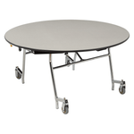 NPS EasyFold Mobile Cafeteria Round Folding Table - 60