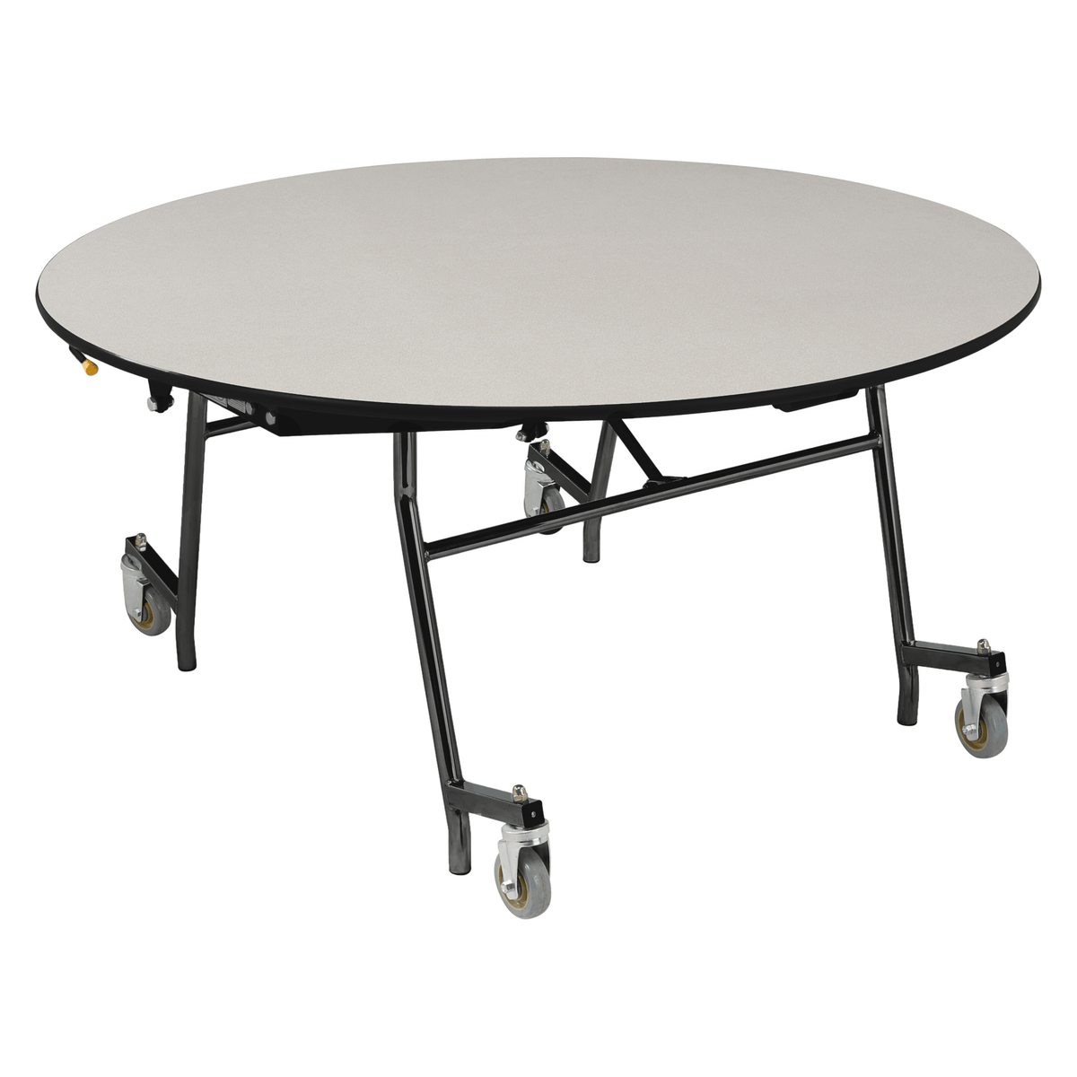NPS EasyFold Mobile Cafeteria Round Folding Table - 60"W x 60"L x 32"H (NPS-MTSSF-60R-XXX32) - SchoolOutlet