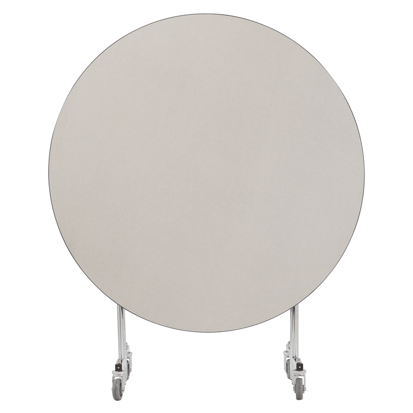 NPS EasyFold Mobile Cafeteria Round Folding Table - 60"W x 60"L x 32"H (NPS-MTSSF-60R-XXX32) - SchoolOutlet