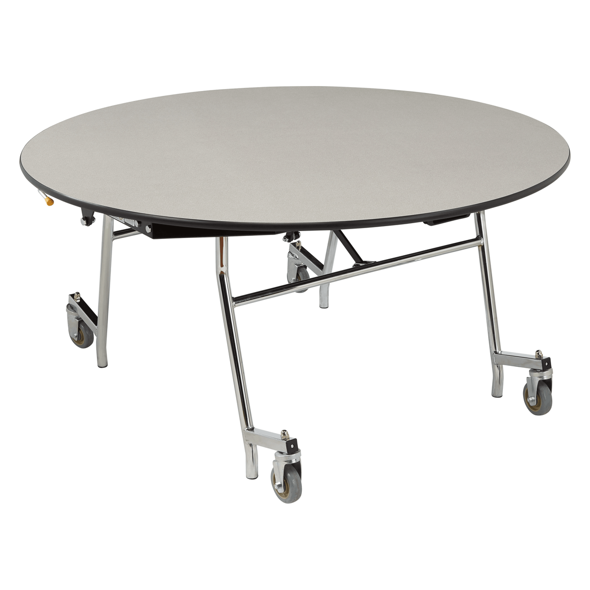 NPS EasyFold Mobile Cafeteria Round Folding Table - 60"W x 60"L x 42"H (NPS-MTSSF-60R-XXX42) - SchoolOutlet