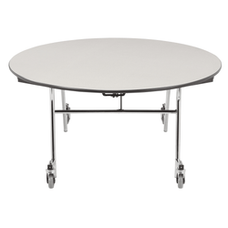 NPS EasyFold Mobile Cafeteria Round Folding Table - 60"W x 60"L x 42"H (NPS-MTSSF-60R-XXX42)