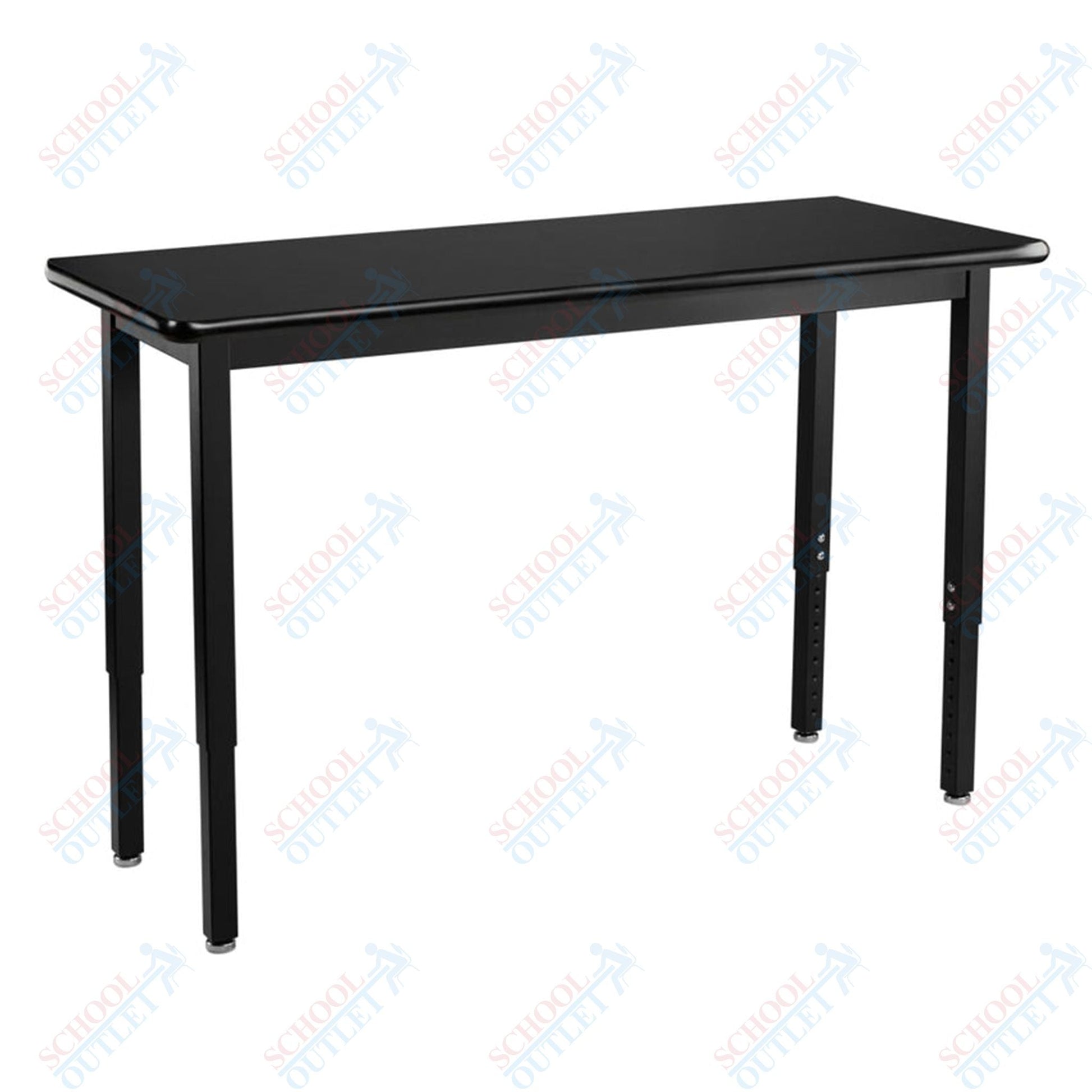 NPS Science Lab Table, 18" X 48", Steel Legs (National Public Seating NPS-SLT3-1848C) - SchoolOutlet