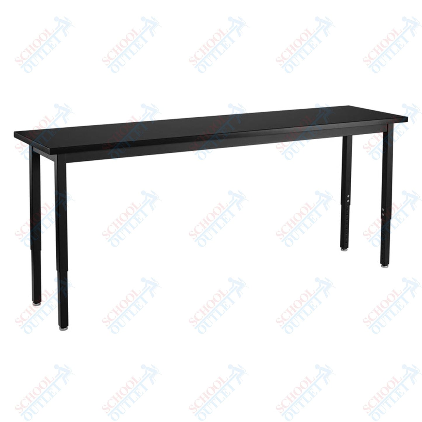 NPS Science Lab Table, 18" X 72", Steel Legs (National Public Seating NPS-SLT3-1872C) - SchoolOutlet