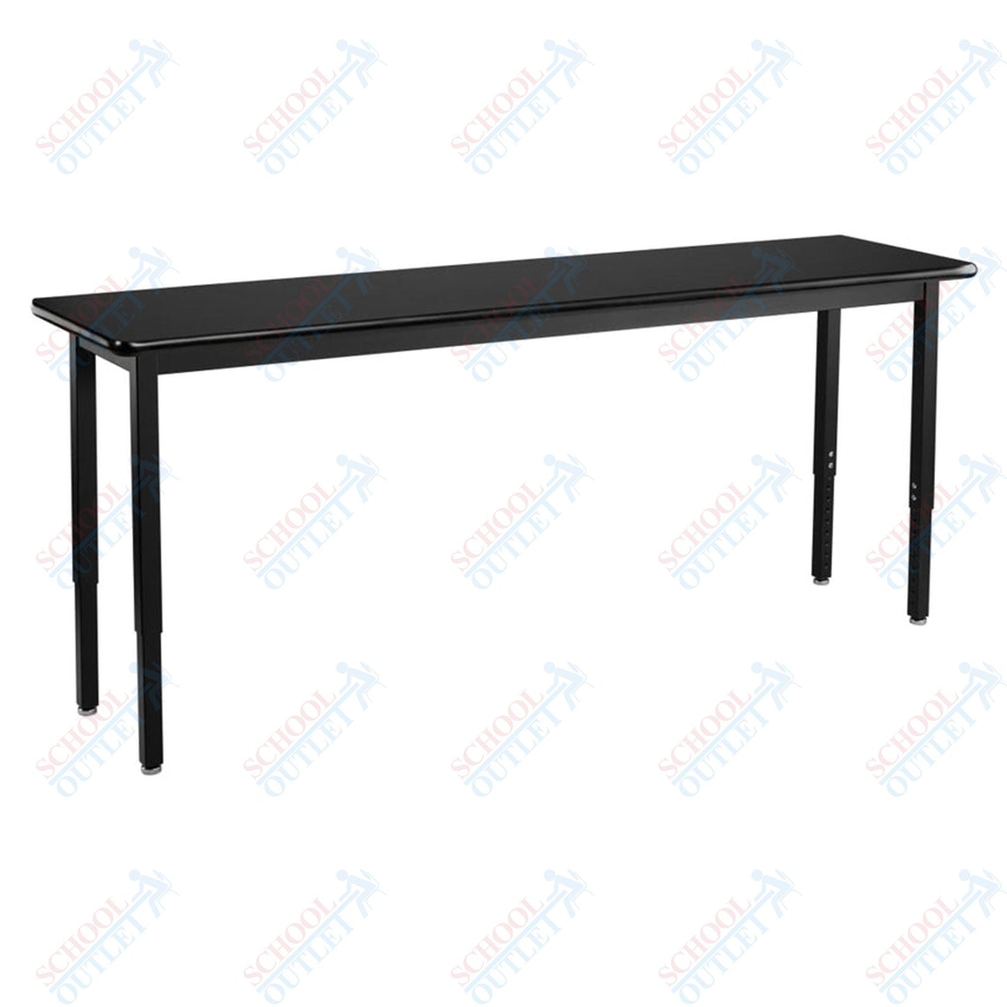 NPS Science Lab Table, 18" X 72", Steel Legs (National Public Seating NPS-SLT3-1872C) - SchoolOutlet