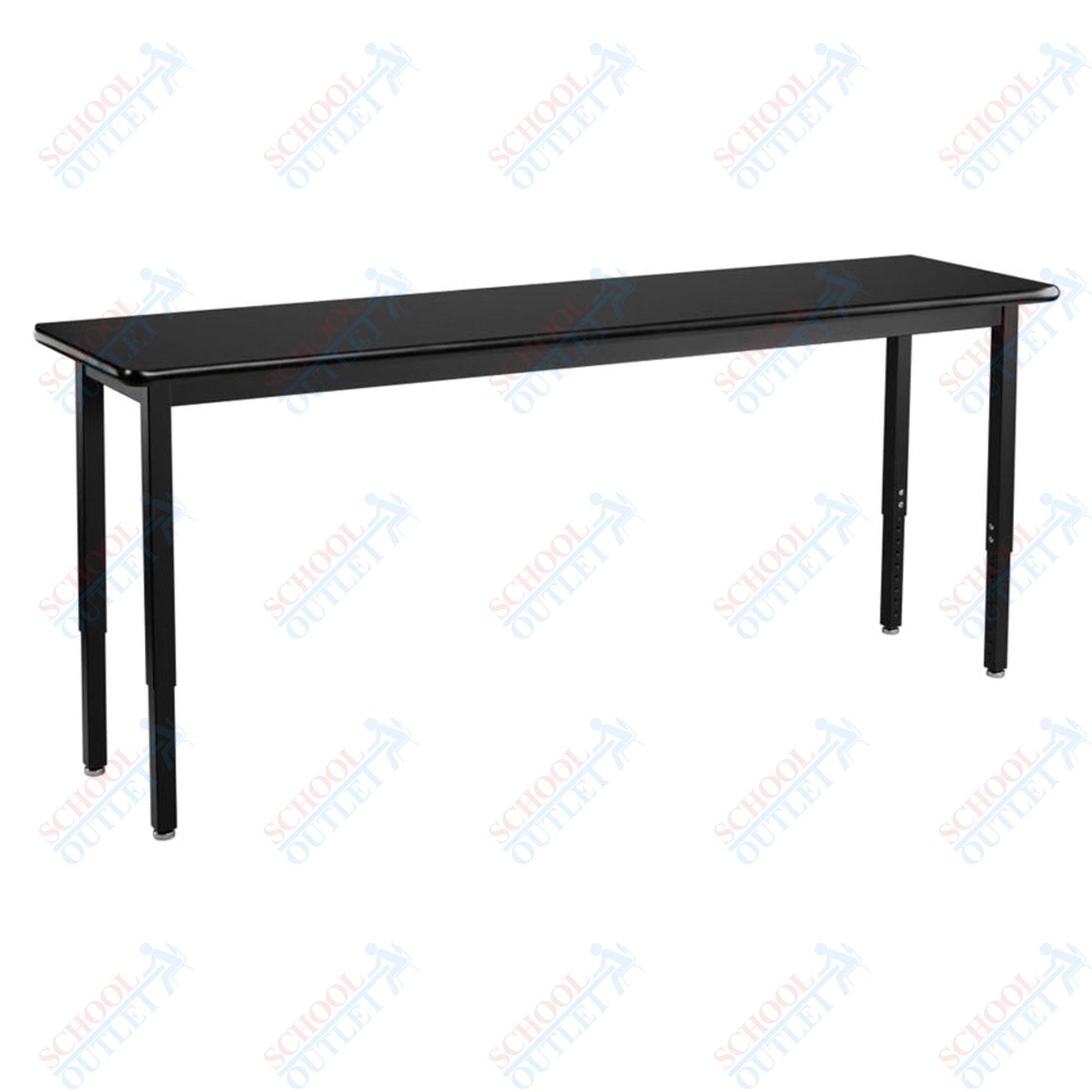 NPS Science Lab Table, 18" X 72", Steel Legs (National Public Seating NPS-SLT3-1872C) - SchoolOutlet