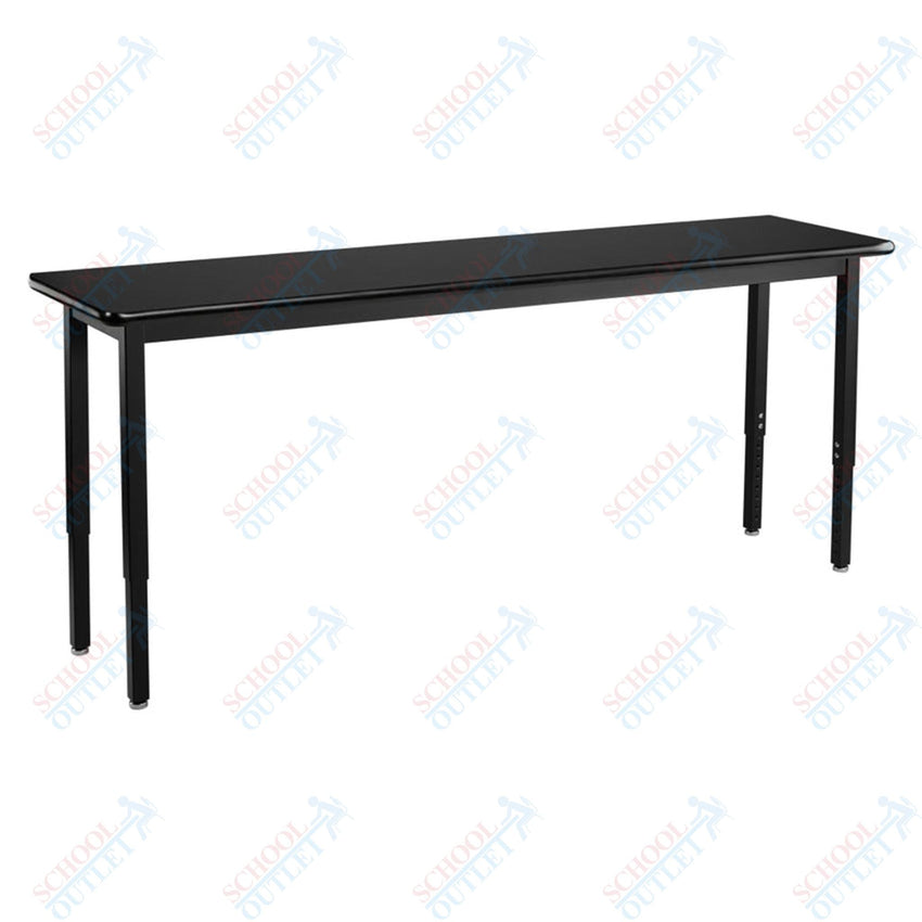NPS Science Lab Table, 18" X 72", Steel Legs (National Public Seating NPS-SLT3-1872C) - SchoolOutlet