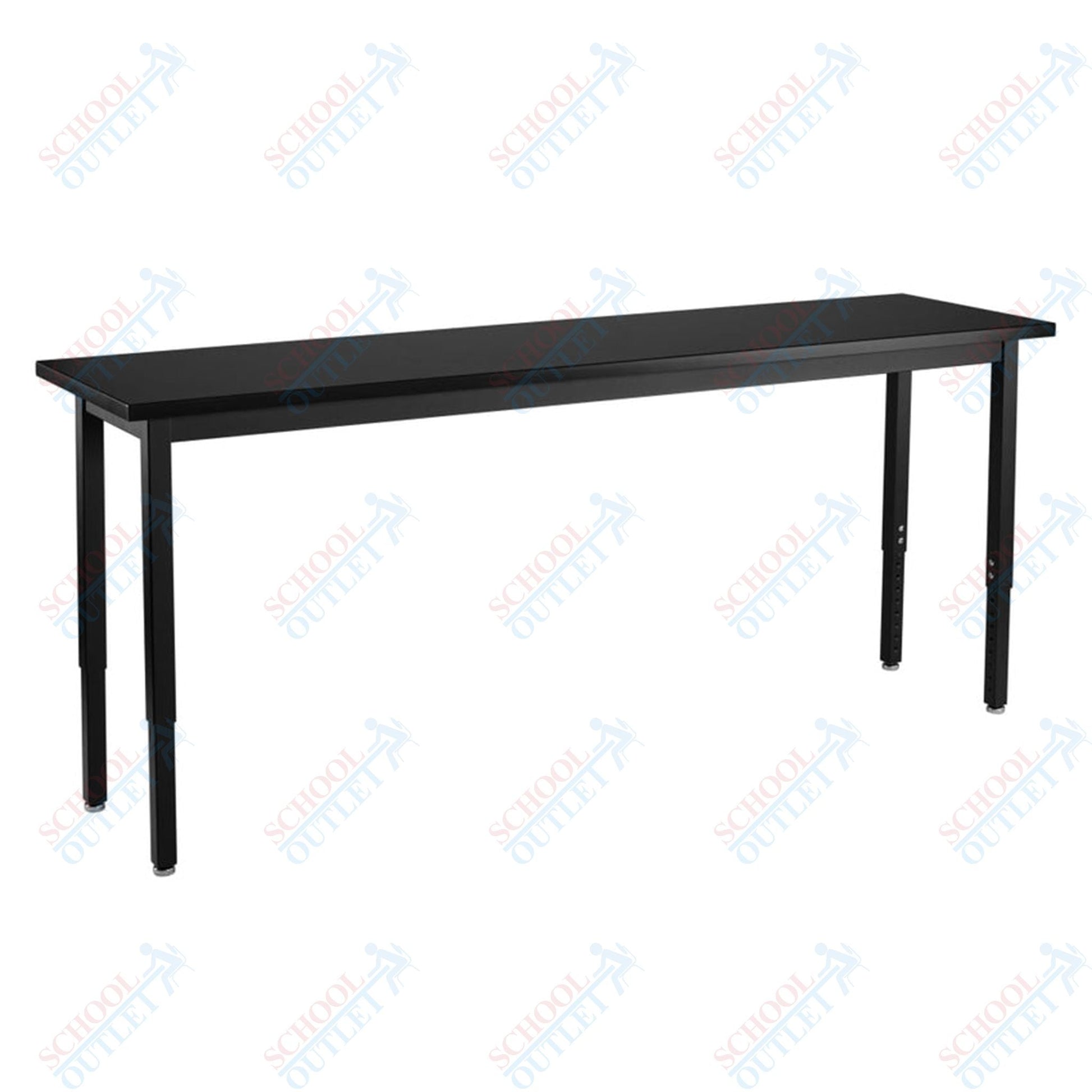 NPS Science Lab Table, 18" X 72", Steel Legs (National Public Seating NPS-SLT3-1872C) - SchoolOutlet