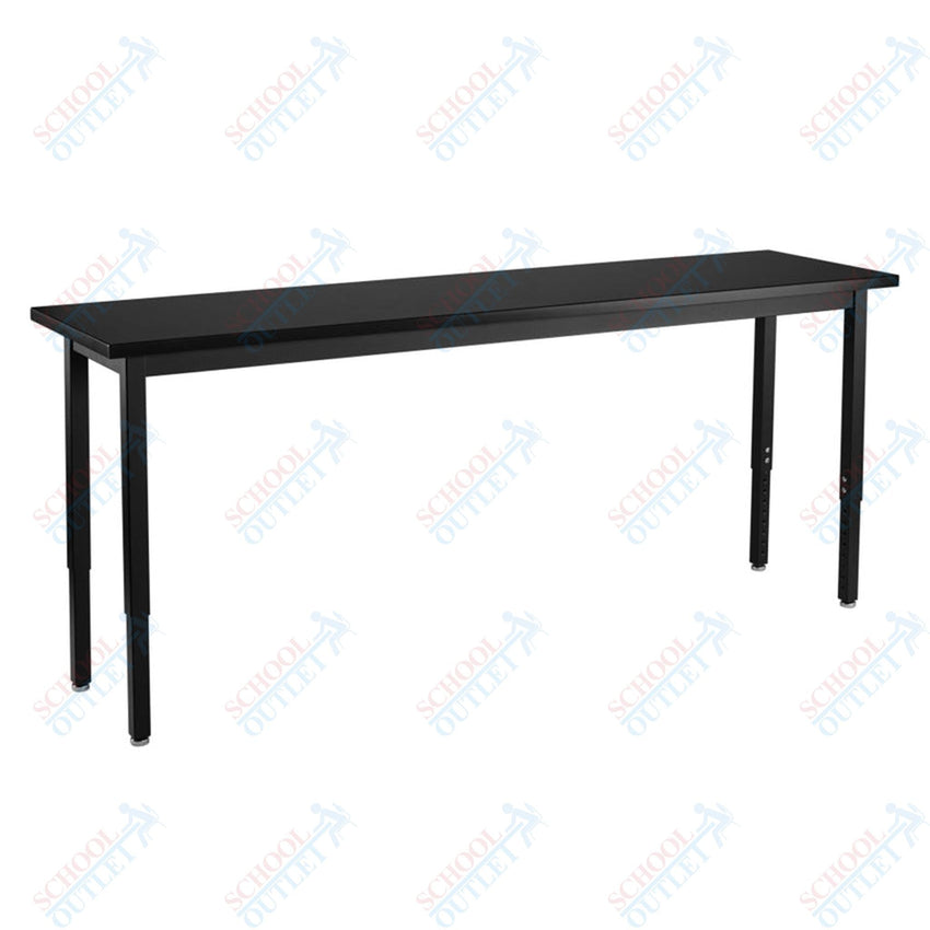 NPS Science Lab Table, 18" X 72", Steel Legs (National Public Seating NPS-SLT3-1872C) - SchoolOutlet