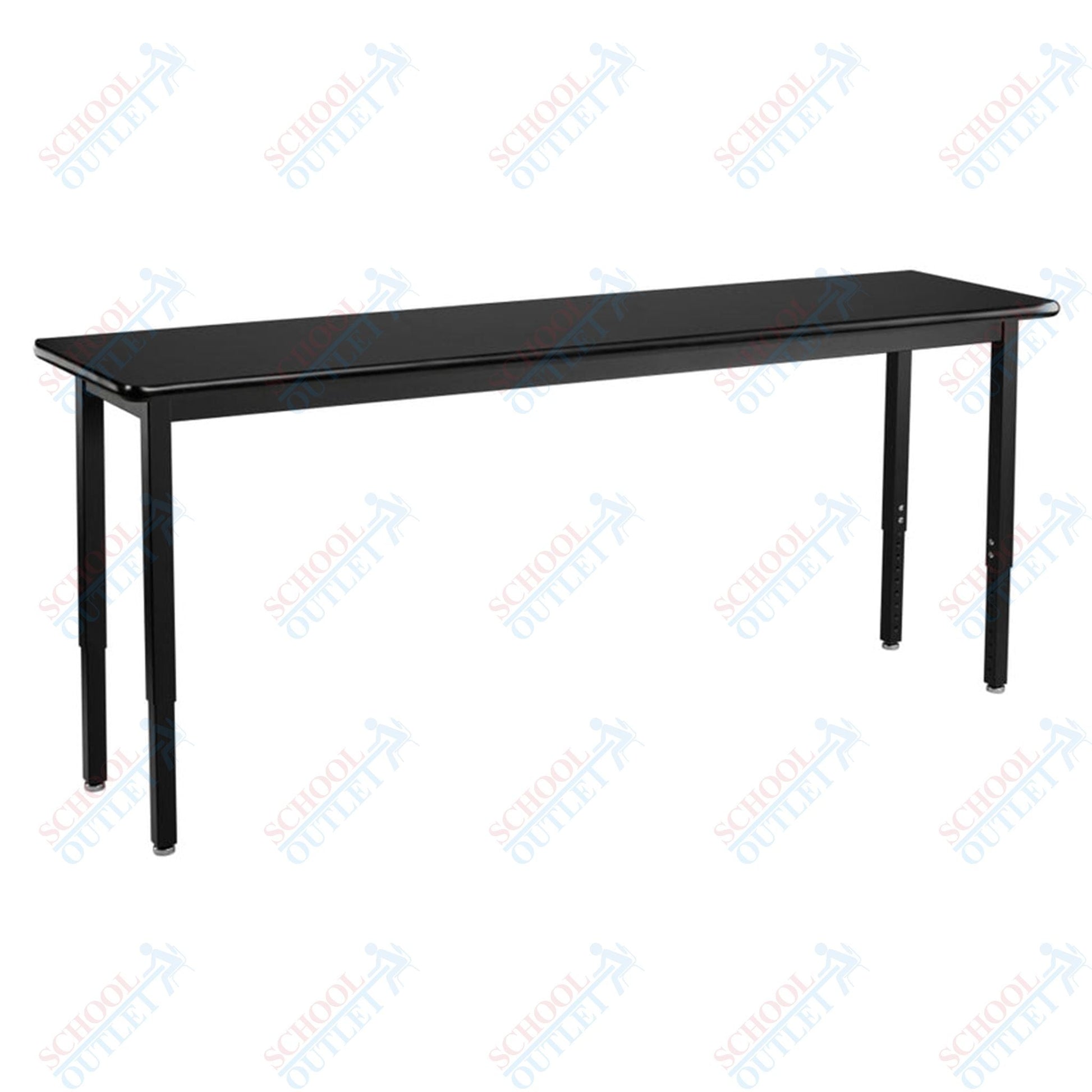 NPS Science Lab Table, 18" X 84", Steel Legs (National Public Seating NPS-SLT3-1884C) - SchoolOutlet