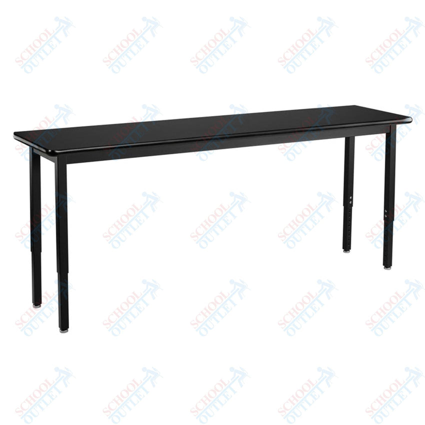 NPS Science Lab Table, 18" X 84", Steel Legs (National Public Seating NPS-SLT3-1884C) - SchoolOutlet