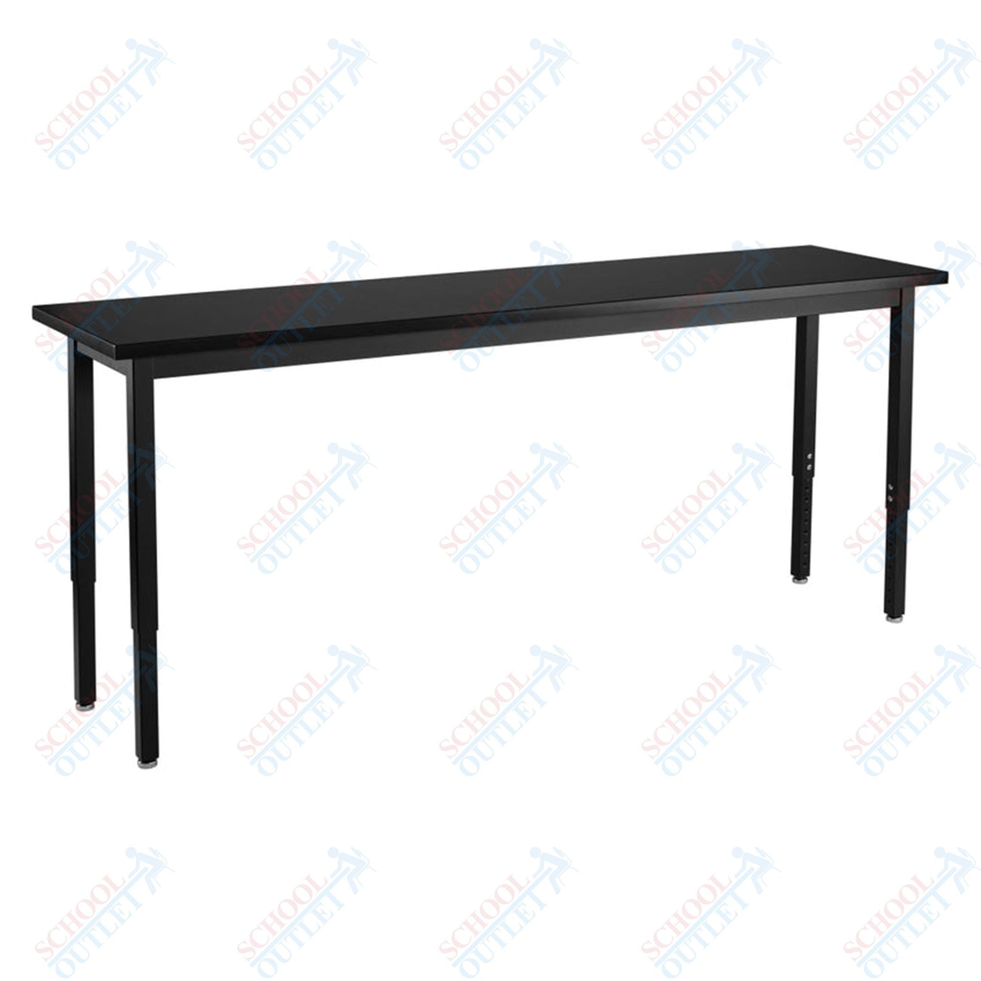 NPS Science Lab Table, 18" X 84", Steel Legs (National Public Seating NPS-SLT3-1884C) - SchoolOutlet