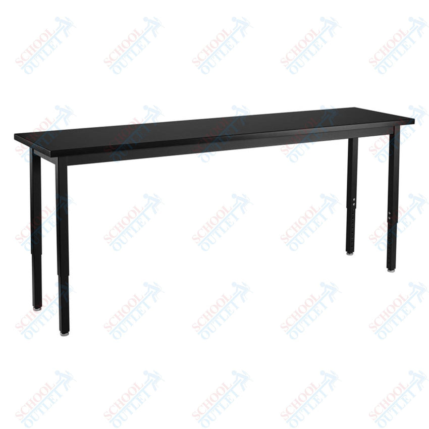 NPS Science Lab Table, 18" X 84", Steel Legs (National Public Seating NPS-SLT3-1884C) - SchoolOutlet