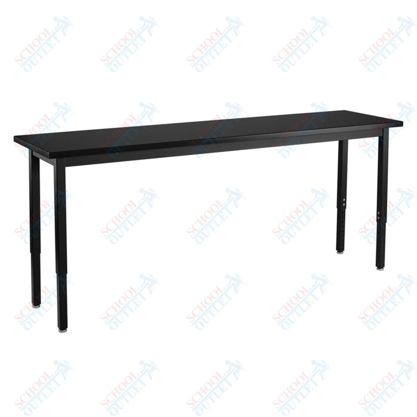 NPS Science Lab Table, 18" X 96", Steel Legs (National Public Seating NPS-SLT3-1896C) - SchoolOutlet