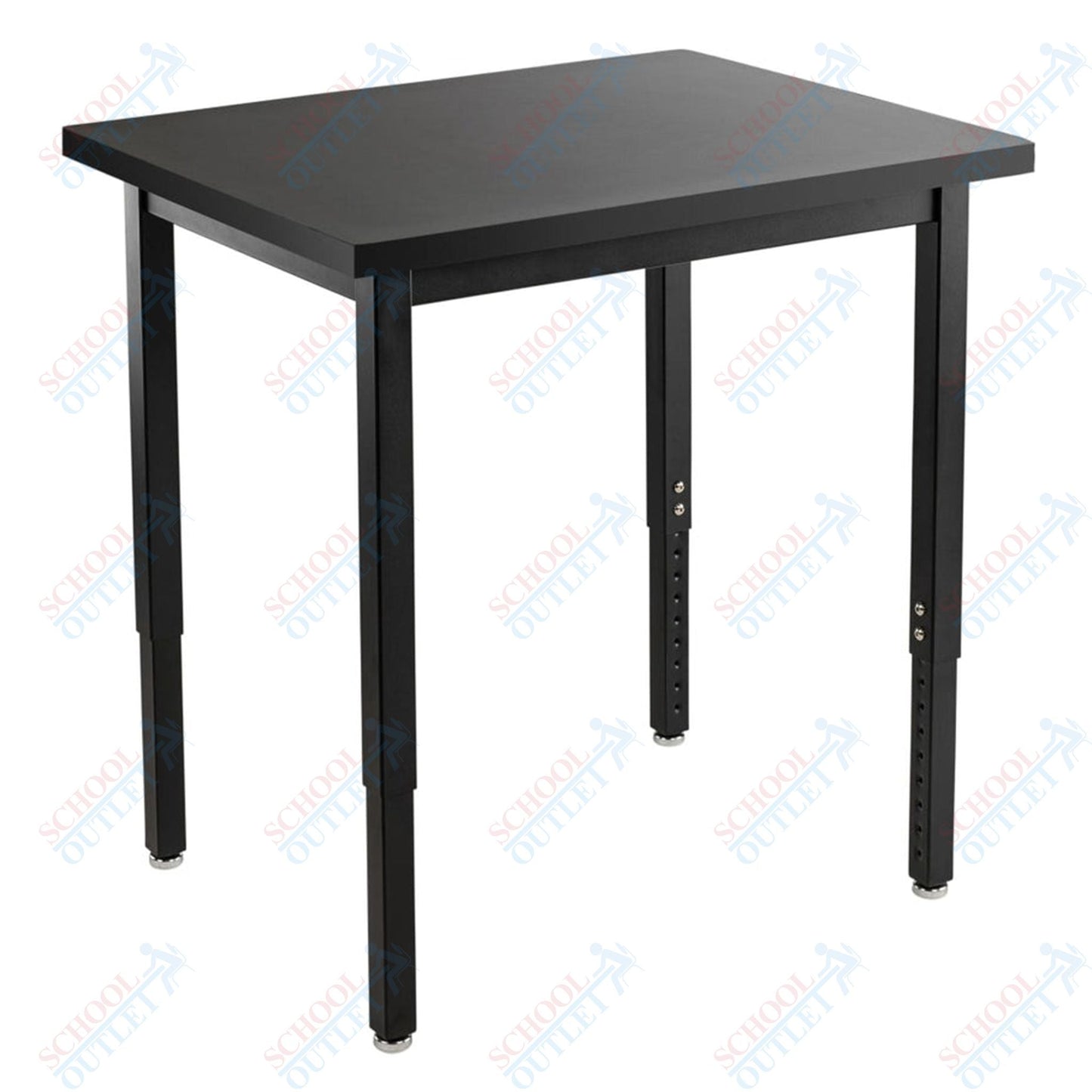 NPS Science Lab Table, 24" X 24", Steel Legs (National Public Seating NPS-SLT3-2424C) - SchoolOutlet