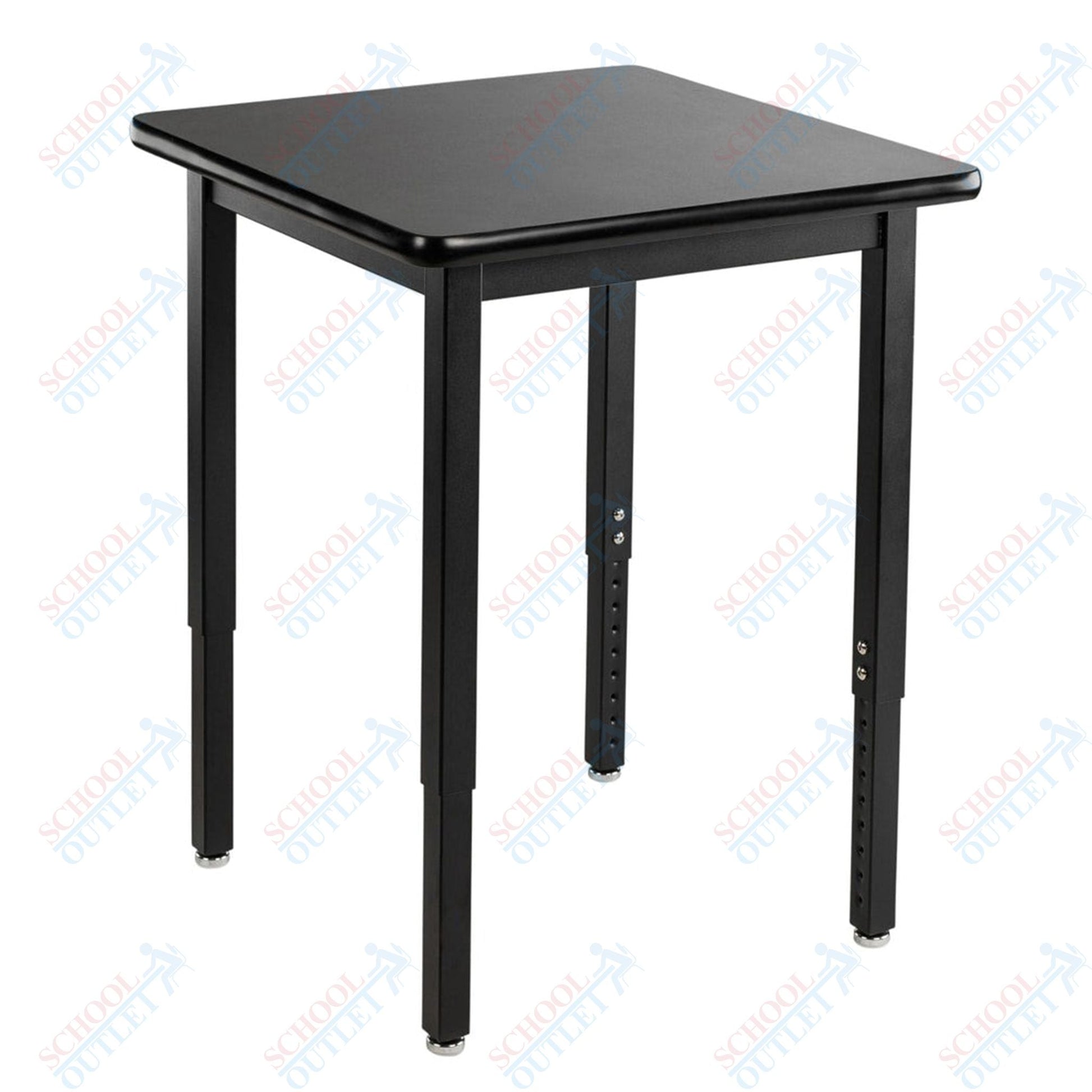 NPS Science Lab Table, 24" X 24", Steel Legs (National Public Seating NPS-SLT3-2424C) - SchoolOutlet