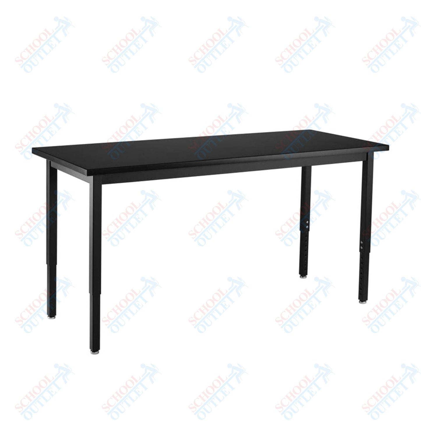 NPS Science Lab Table, 24" X 60", Steel Legs (National Public Seating NPS-SLT3-2460) - SchoolOutlet