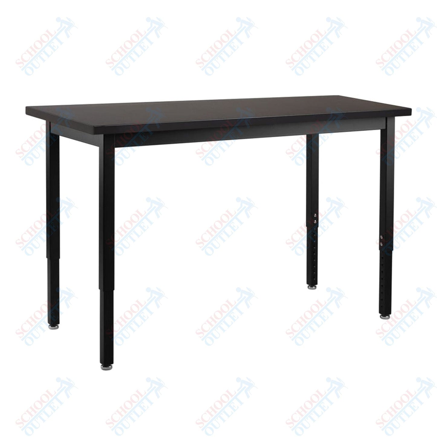 NPS Science Lab Table, 24" X 84", Steel Legs (National Public Seating NPS-SLT3-2484C) - SchoolOutlet