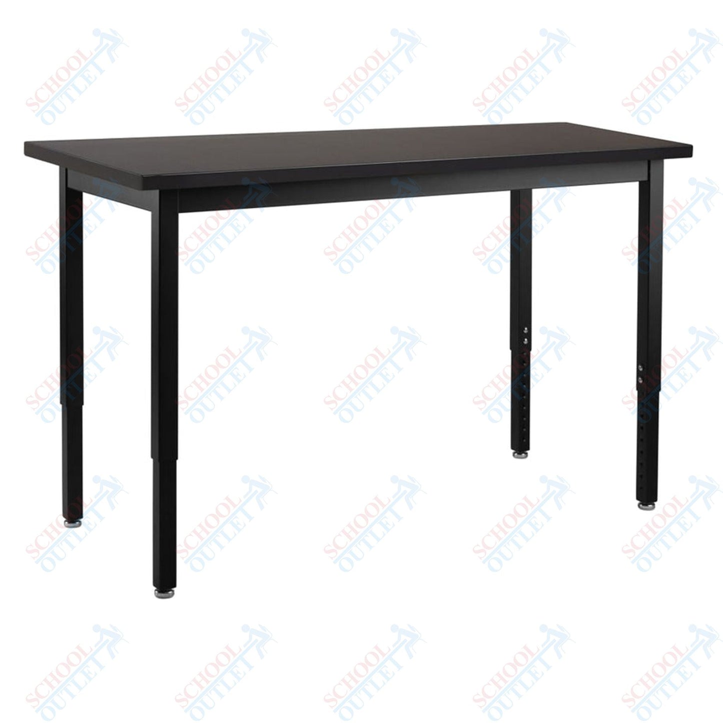 NPS Science Lab Table, 24" X 96", Steel Legs (National Public Seating NPS-SLT3-2496C) - SchoolOutlet