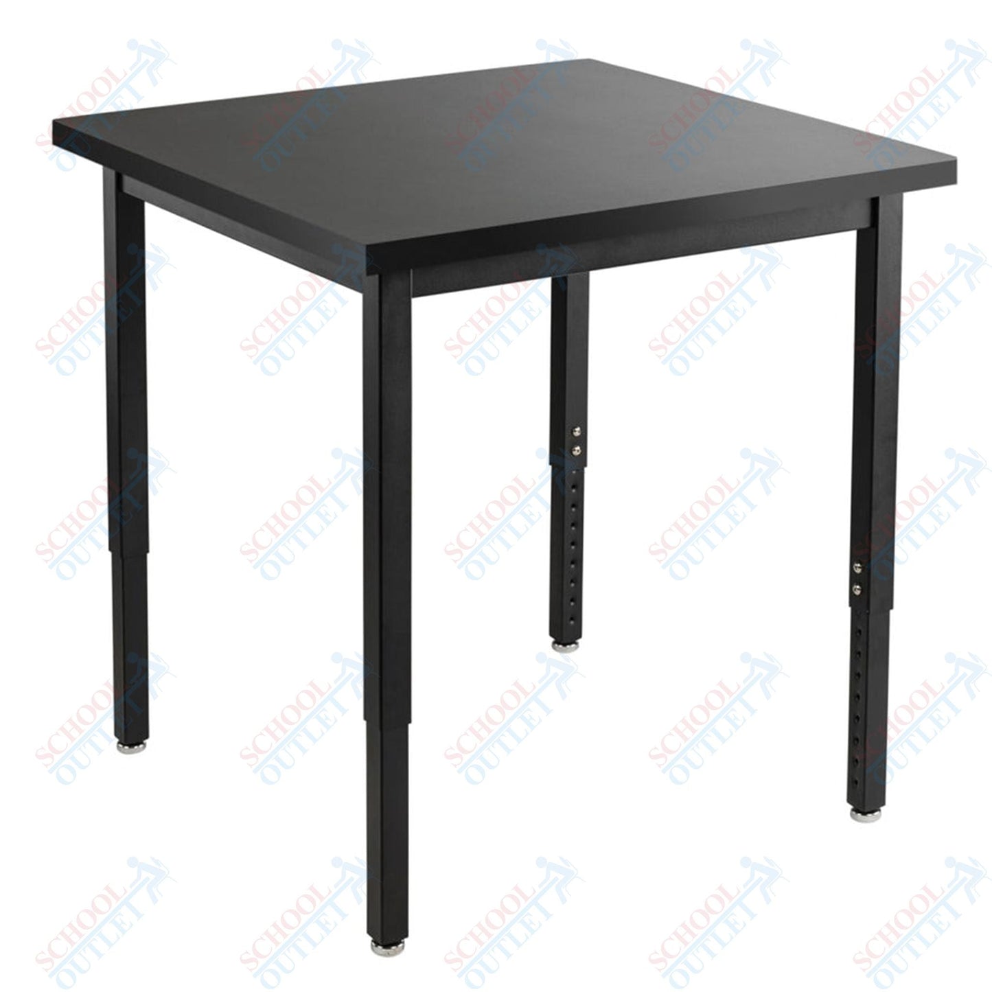 NPS Science Lab Table, 30" X 30", Steel Legs (National Public Seating NPS-SLT3-3030C) - SchoolOutlet