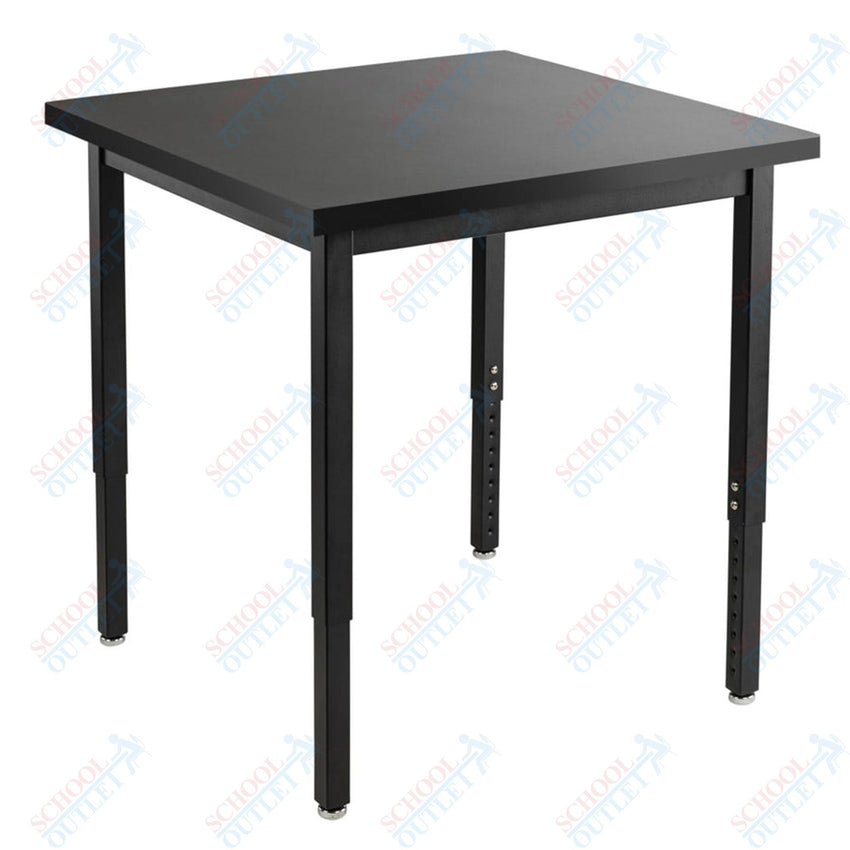 NPS Science Lab Table, 30" X 30", Steel Legs (National Public Seating NPS-SLT3-3030C) - SchoolOutlet