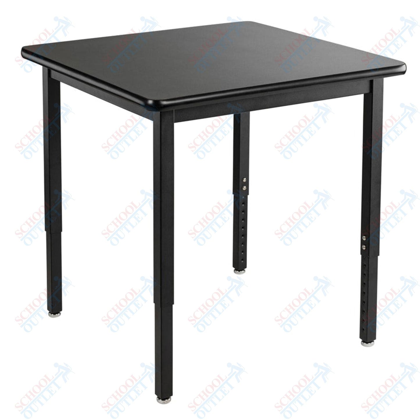 NPS Science Lab Table, 30" X 30", Steel Legs (National Public Seating NPS-SLT3-3030C) - SchoolOutlet