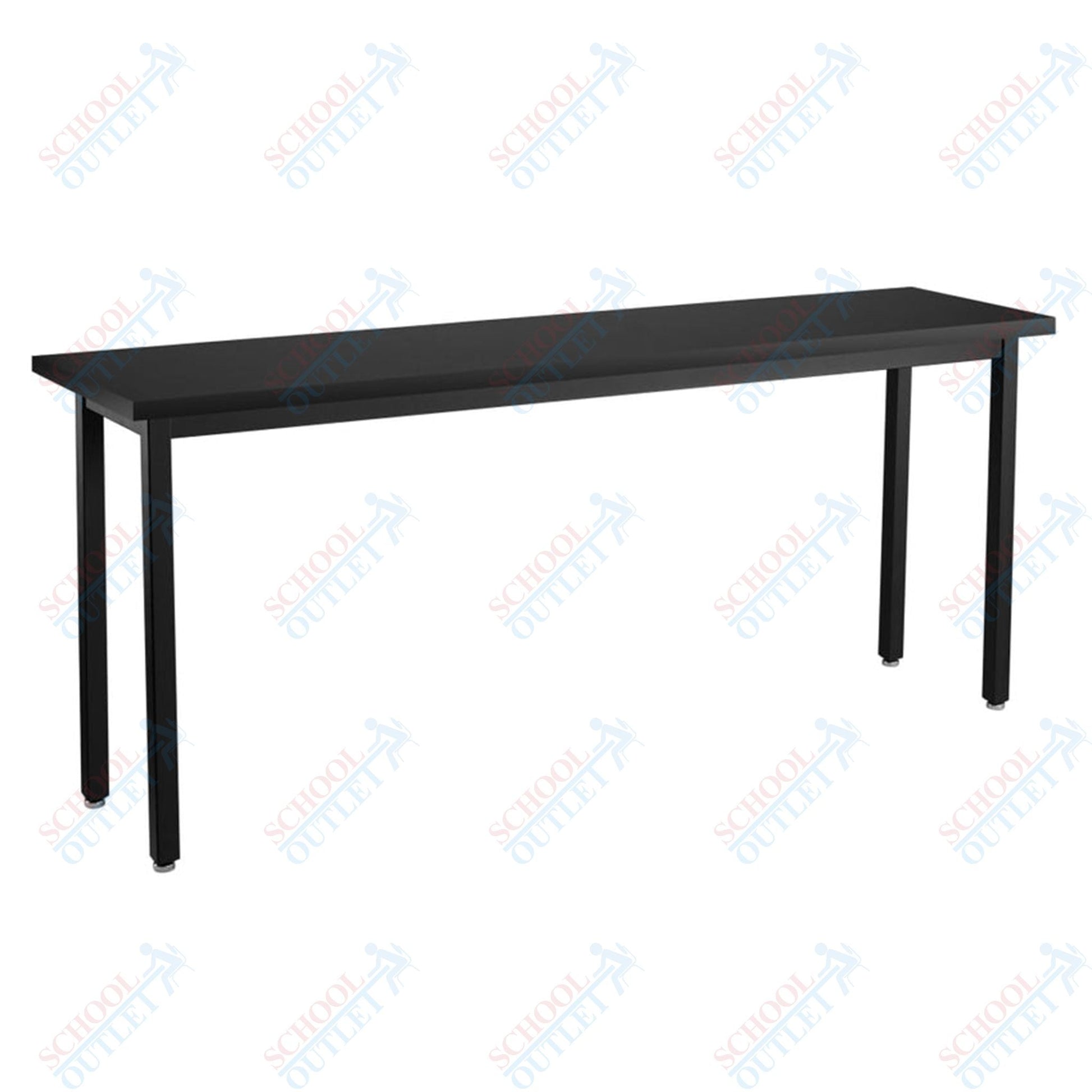 NPS Science Lab Table, 18" X 84", Steel Legs (National Public Seating NPS-SLT3-1884C) - SchoolOutlet