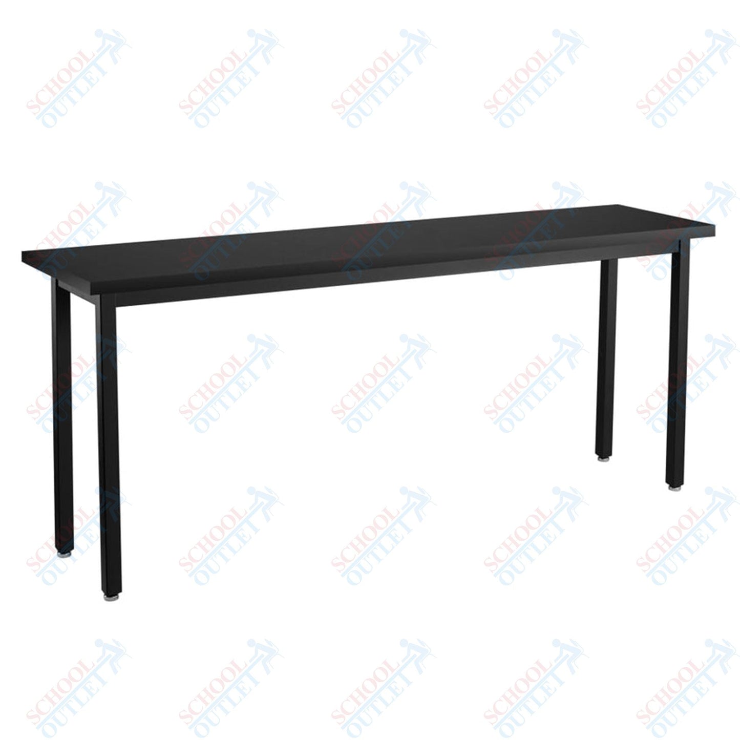 NPS Science Lab Table, 18" X 96", Steel Legs (National Public Seating NPS-SLT3-1896C) - SchoolOutlet