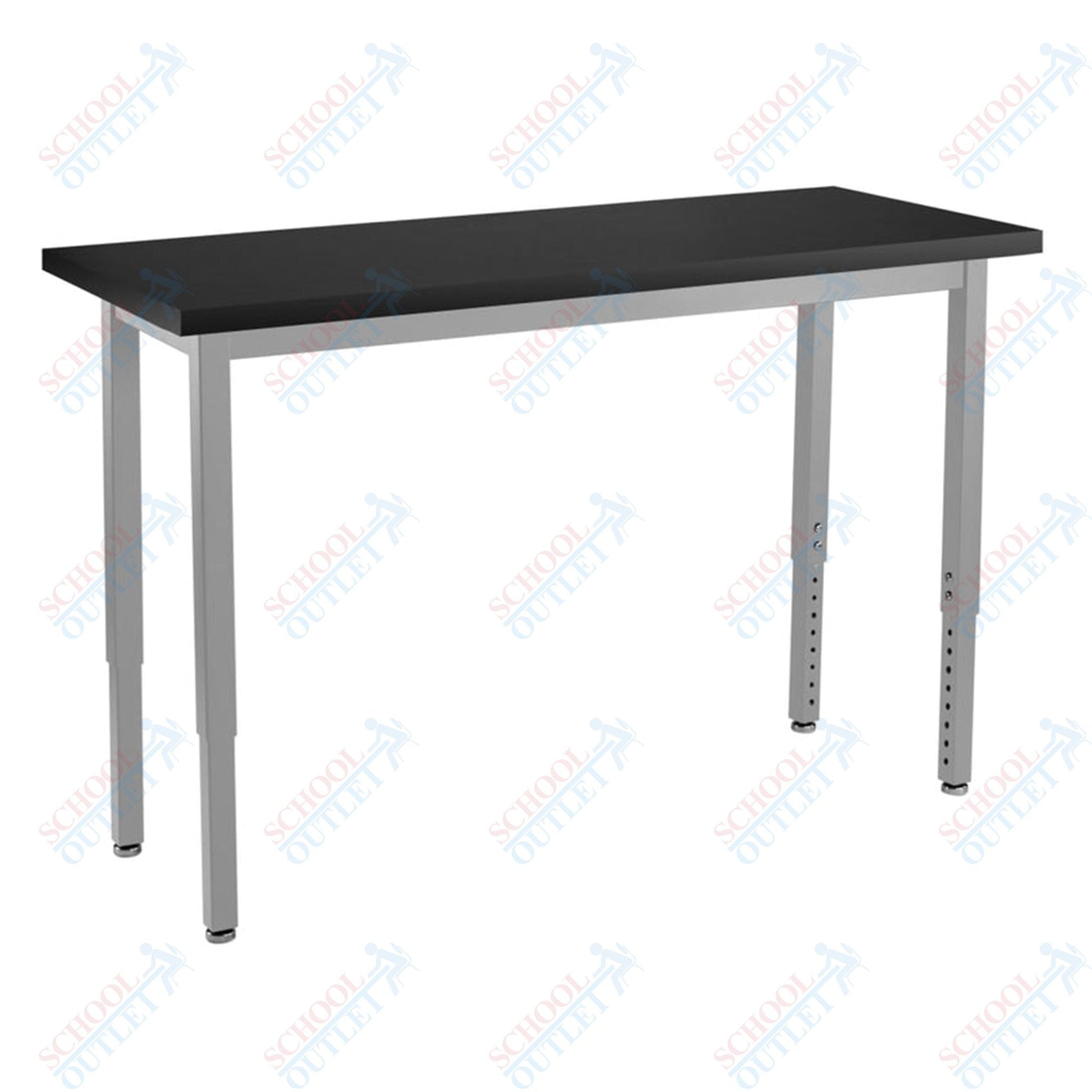 NPS Science Lab Table, 18" X 48", Steel Legs (National Public Seating NPS-SLT3-1848C) - SchoolOutlet