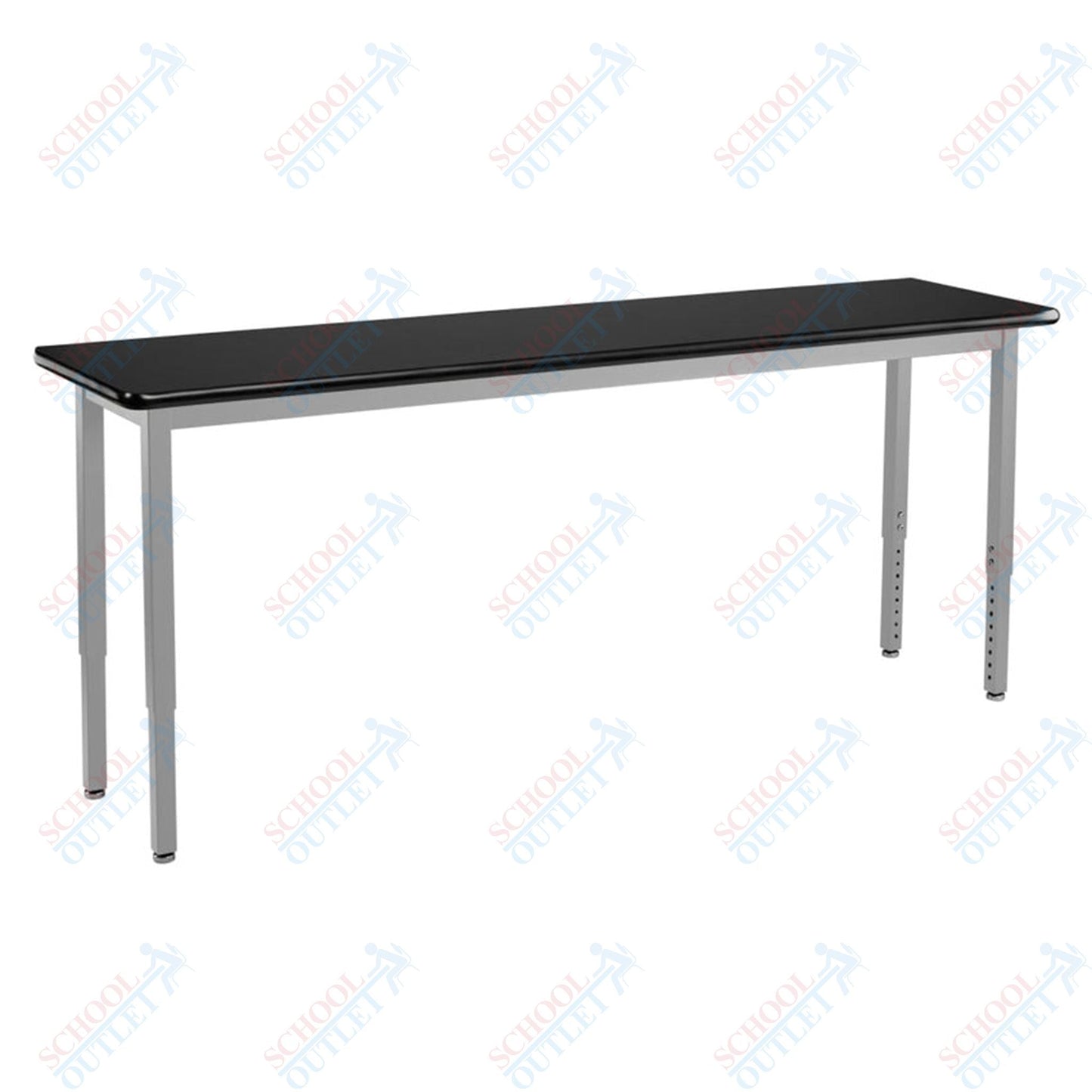 NPS Science Lab Table, 18" X 72", Steel Legs (National Public Seating NPS-SLT3-1872C) - SchoolOutlet