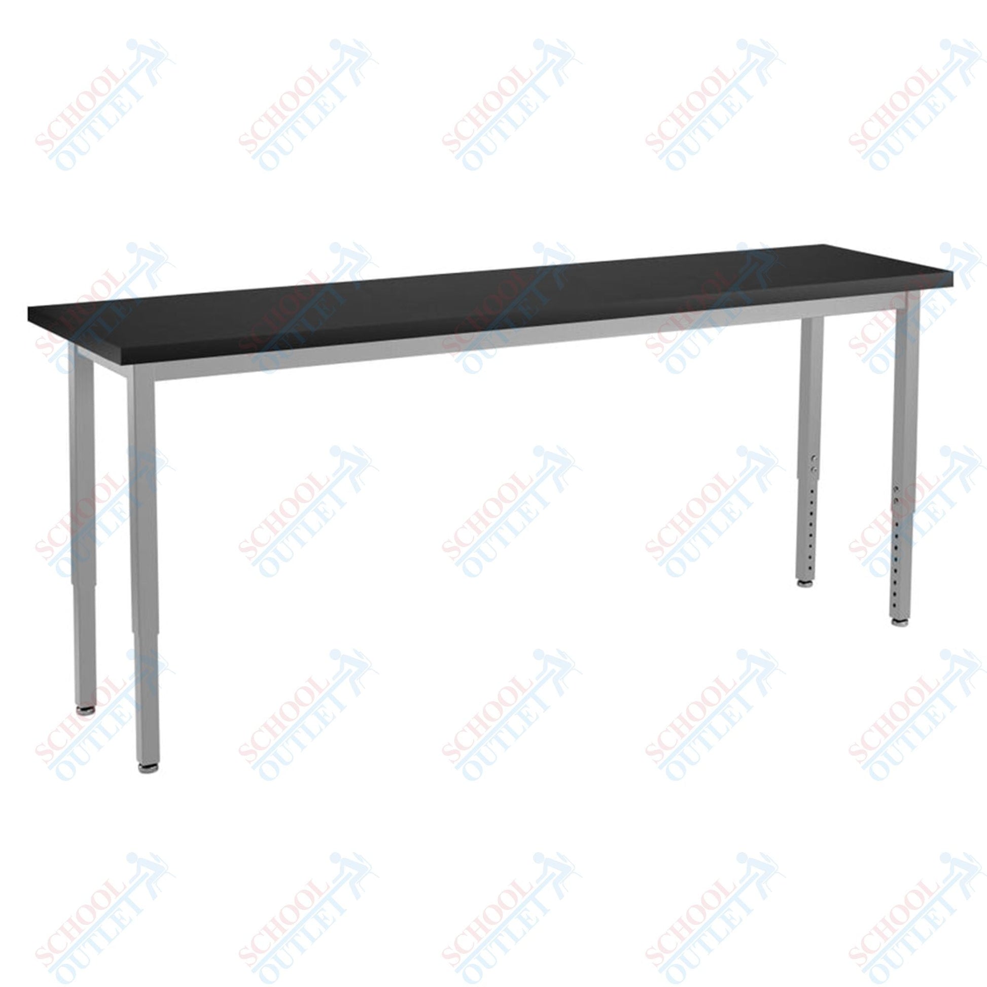 NPS Science Lab Table, 18" X 84", Steel Legs (National Public Seating NPS-SLT3-1884C) - SchoolOutlet