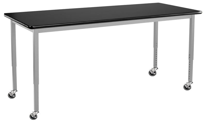 NPS Height Adjustable Science Lab Table, 30" X 72", Steel Legs (NPS-SLTX-3072) - SchoolOutlet