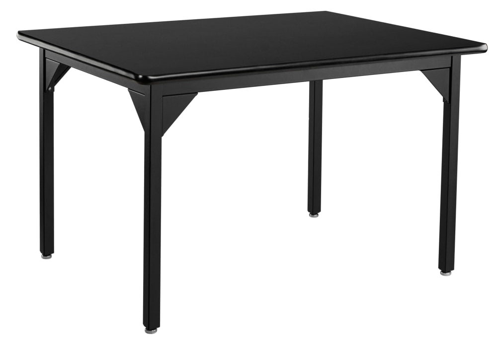 NPS Height Adjustable Science Lab Table, 36" X 60", Steel Legs (National Public Seating NPS - SLTX - 3660) - SchoolOutlet