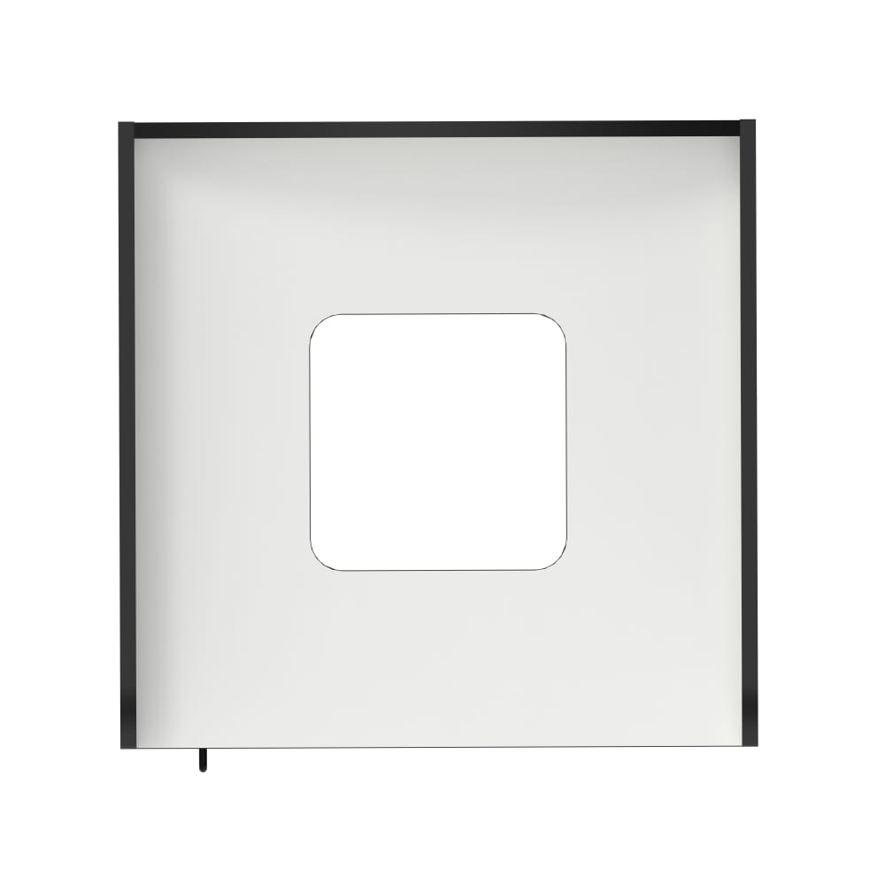 National Public Seating Trash Bin Receptacle 32 Gallons - 27.25"W x 27.75"D x 42.5"H (NPS - TR - 32GSQPWEB) - SchoolOutlet