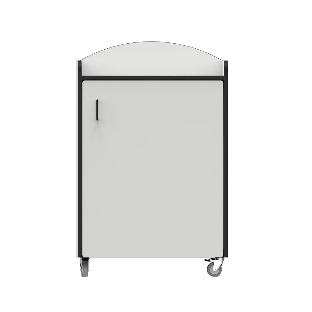 National Public Seating Trash Bin Receptacle 44 Gallons - 29.25"W x 29.75"D x 46.75"H (NPS - TR - 44GSQPWEB) - SchoolOutlet