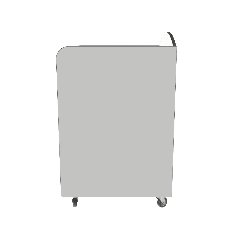 National Public Seating Trash Bin Receptacle 55 Gallons - 31.25"W x 31.5"D x 49"H (NPS - TR - 55GSQPWEB) - SchoolOutlet
