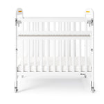 Foundations - Next Gen Serenity SafeReach Side Gate Compact Crib - Clearview (Both Ends) White (FOU-2542120)